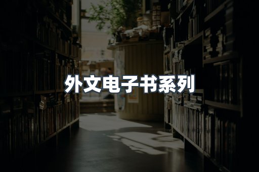 外文电子书系列